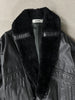 1980s LEATHER BOMBER JACKET WITH FUR