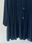 MASAKI MATSUSHIMA - 2000s PLEATED BLOUSE WITH DRAWSTRING COLLAR