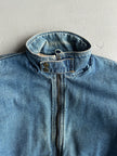 1980s FUNNEL NECK DENIM BOMBER JACKET