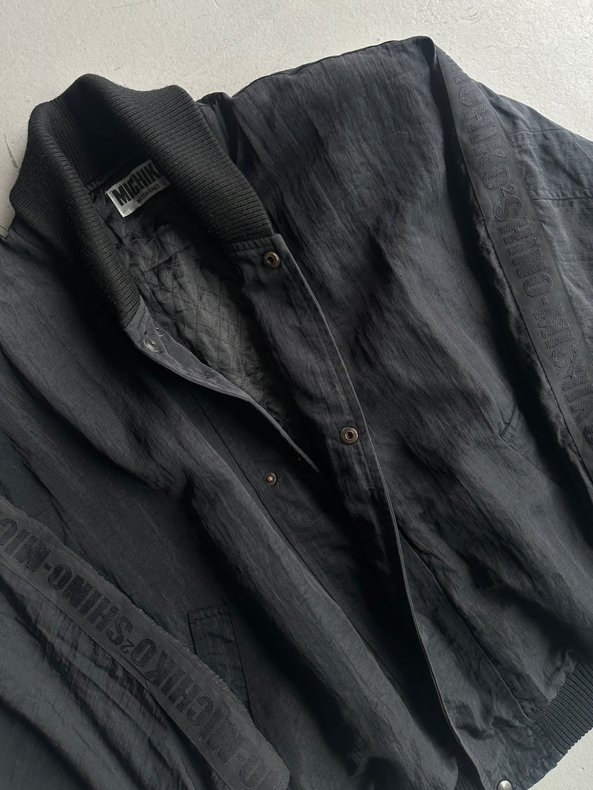 MICHIKO KOSHINO - 1990s BOXY FIT PADDED SHOULDERS NYLON JACKET