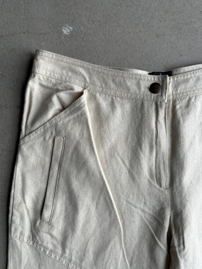 1990s HIGH WAIST FLARED LEG TROUSERS