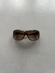 PRADA - 1990s OVERSIZED WRAP AROUND SUNGLASSES