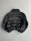 ARMANI JEANS - 2000s CROP FIT GLITTER PUFFER  BOMBER JACKET