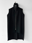 YOHJI YAMAMOTO - F/W 2004 FUNNEL NECK ZIPPED VEST JACKET