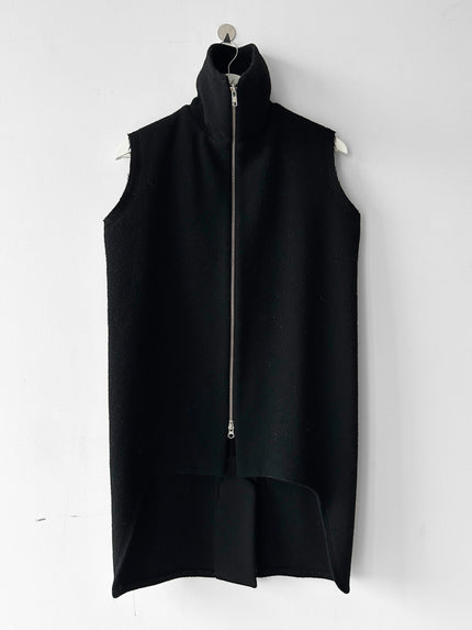 YOHJI YAMAMOTO - F/W 2004 FUNNEL NECK ZIPPED VEST JACKET