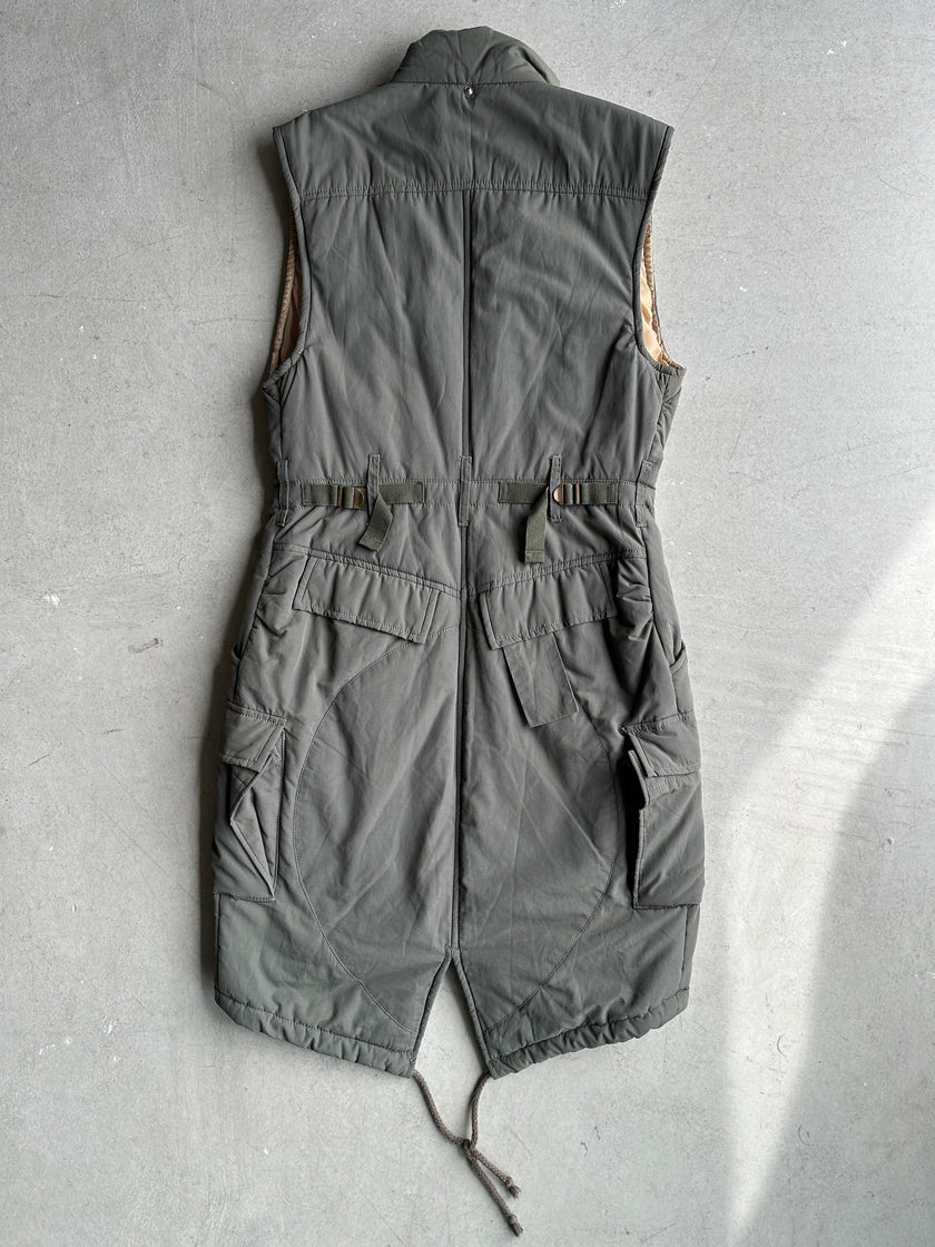 MICHIKO KOSHINO- 2000s CARGO PUFFER VEST