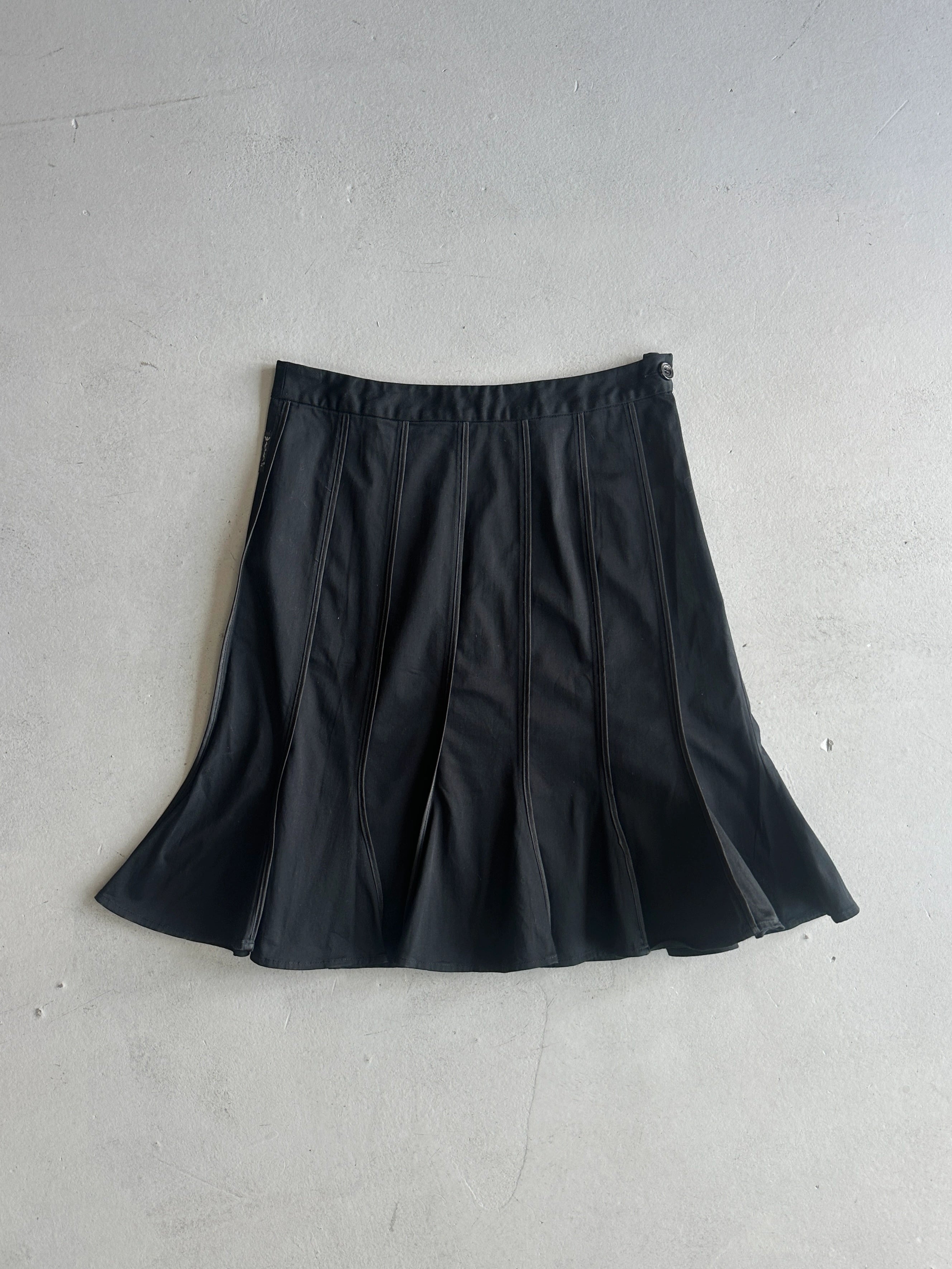 ARMANI JEANS - 2000s HIGH WAIST PLEATED SKIRT