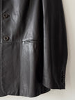 EMPORIO ARMANI - S/S 2004 MIDI LENGTH SOFT LEATHER JACKET