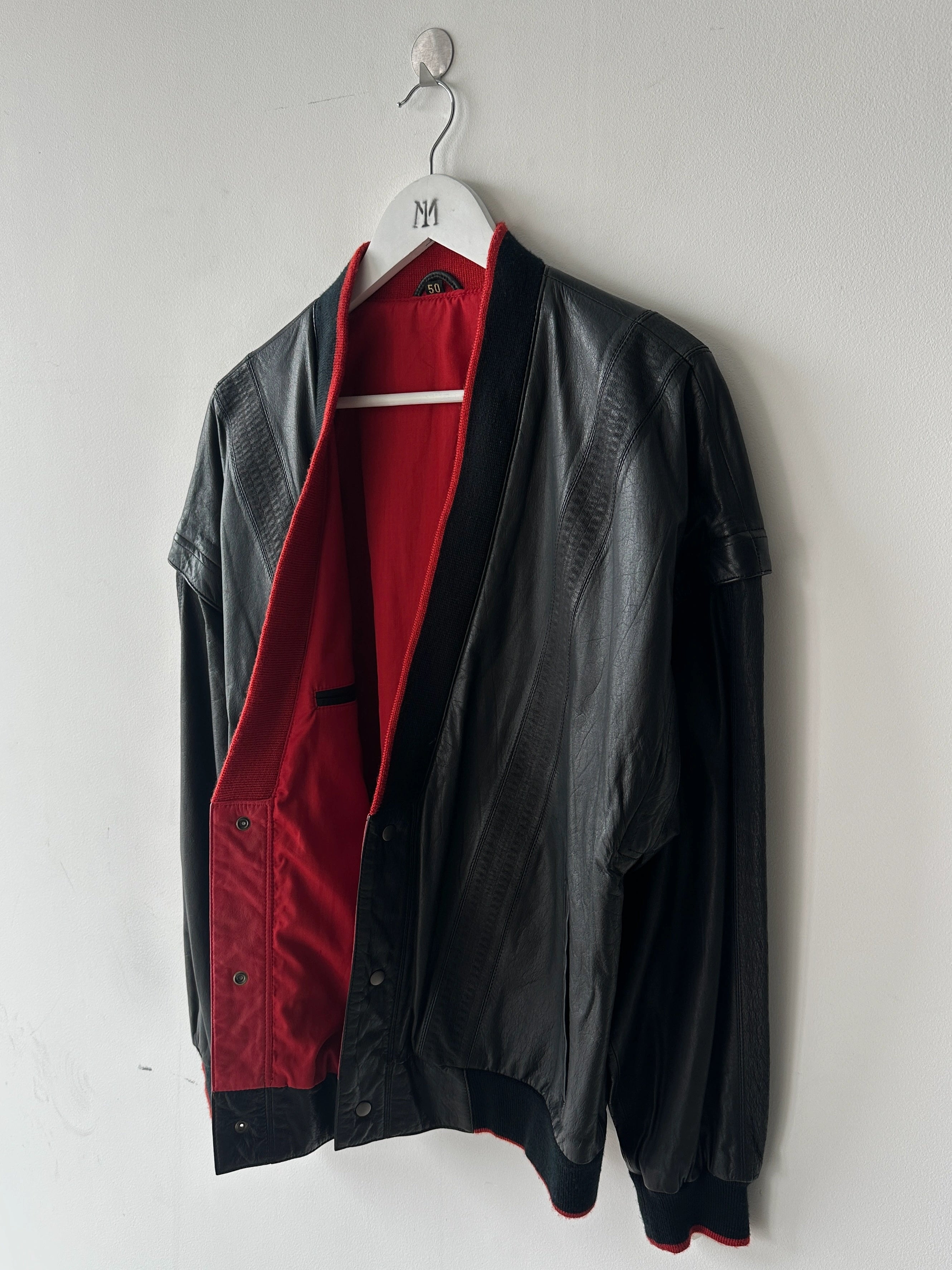 1990s 2 IN 1 BOXY FIT LEATHER JACKET GILET