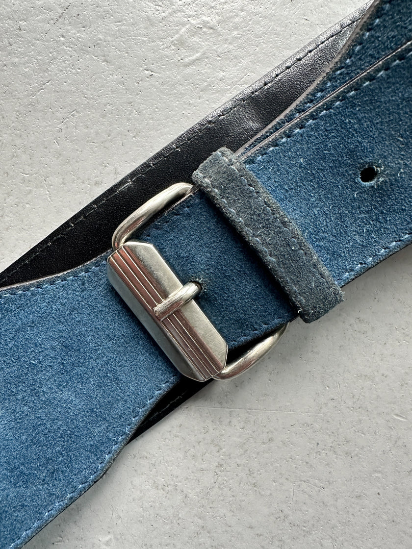 GIANNI VERSACE - 1980s CUT OUT WAIST SUEDE BELT