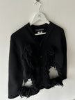 COMME DES GARÇONS - F/W 2023 DECONSTRUCTED CARDIGAN WITH FRINGE