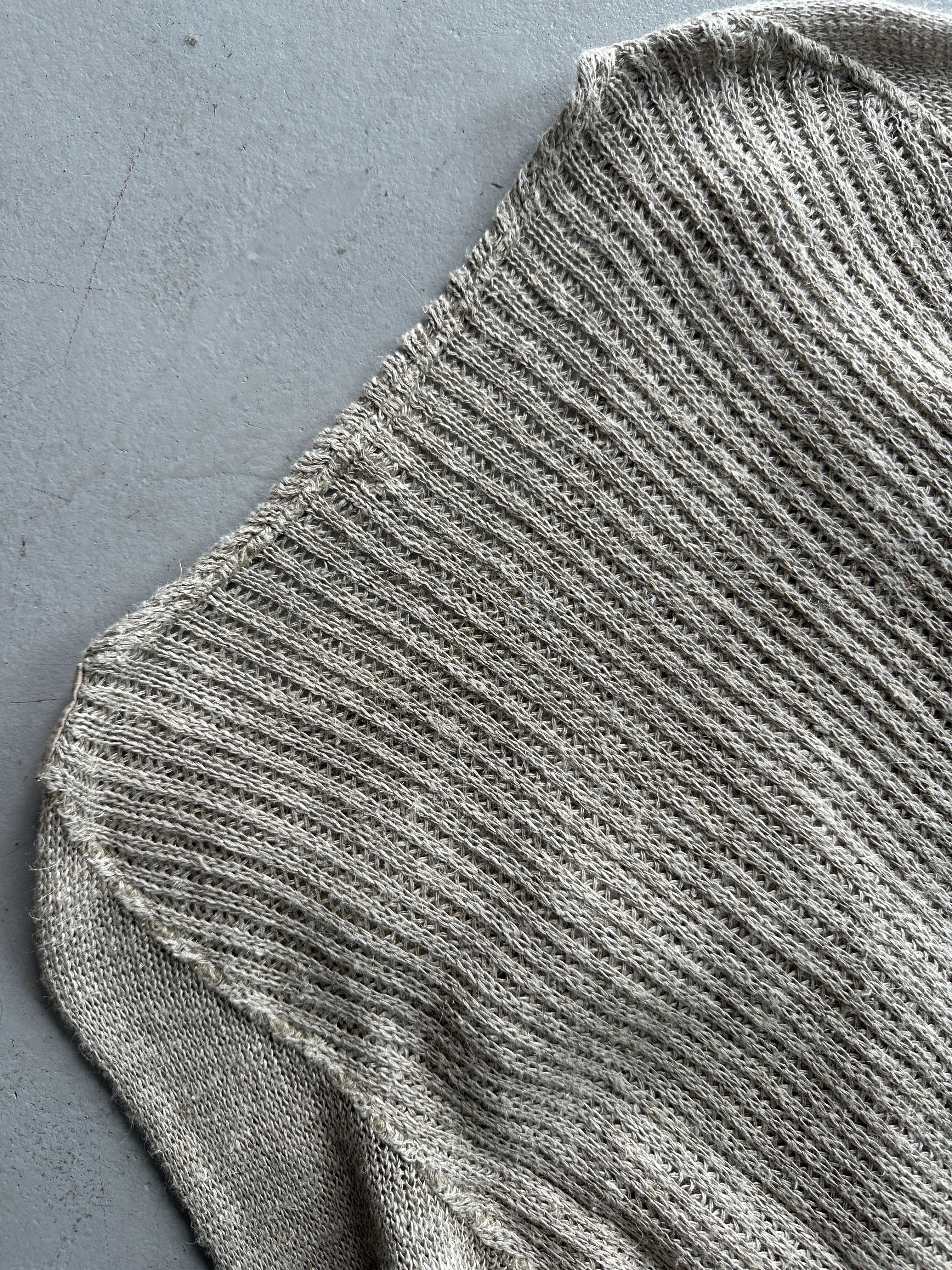 1980s SOFT KNIT JUMPER WITH DUNGAREE STYLE FRONT
