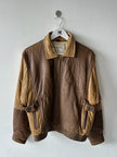 VALENTINO - early 1980s LEATHER BOMBER JACKET