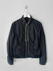 JOHN RICHMOND - early 2000s NYLON JACKET WITH TRIPLE ZIP AT COLLAR