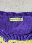 VERSACE JEANS - 2000s ROUND NECK NEON KNIT JUMPER