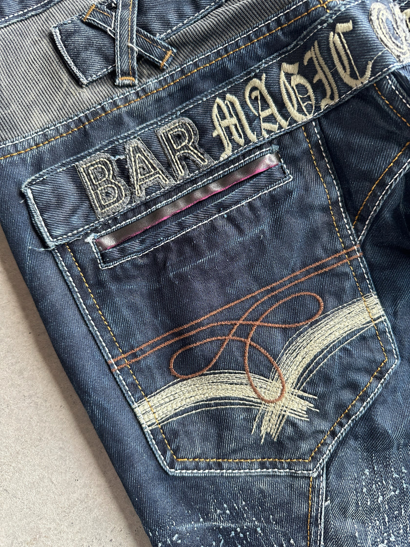 2000s MULTI CLOSURE LAYERED FRONT JEANS