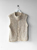 ITALIAN LABEL early 2000s KNITTED YARN ZIPPED VEST GILET