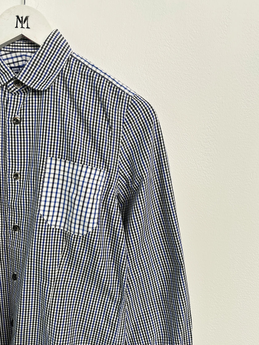 JUNYA WATANABE COMME DES GARÇONS - S/S 2010 GINGHAM CHECKS SHIRT WITH CURVED SLEEVE