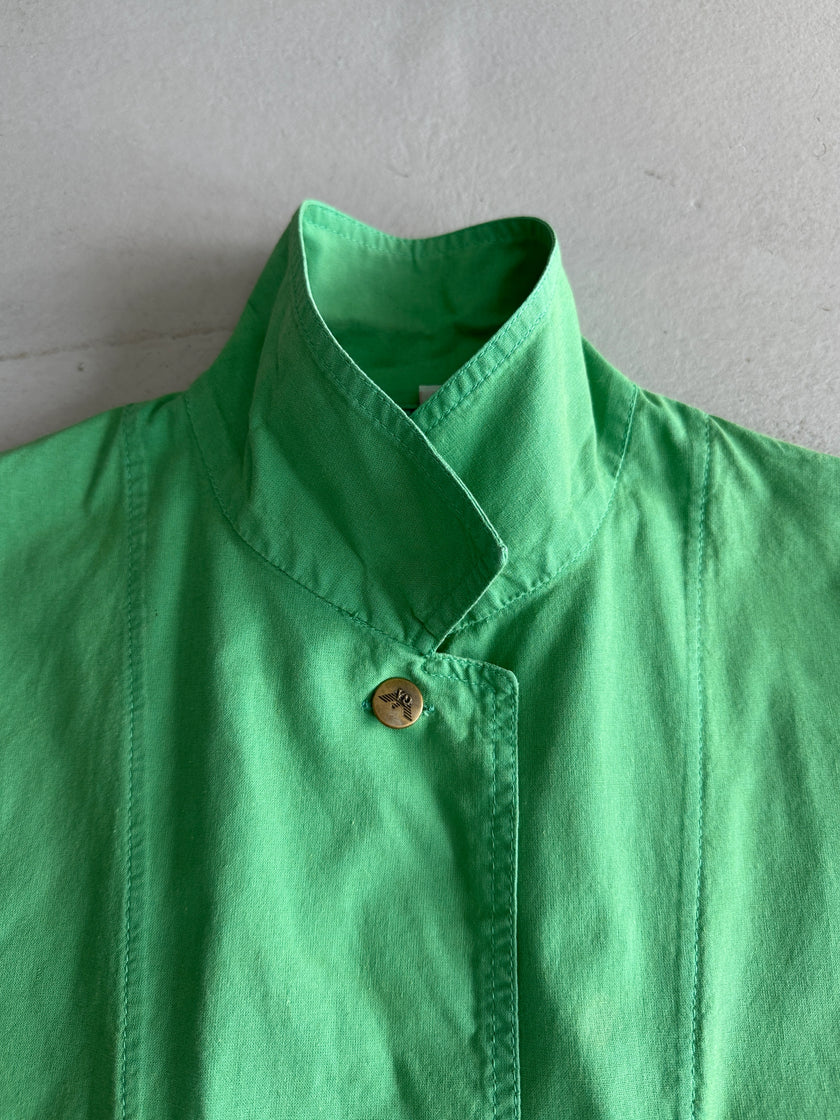 EMPORIO ARMANI - 1980s OVERSIZED POCKET SHACKET WITH CROPPED SLEEVE