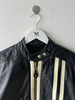 ARMANI JEANS - late 1980s CROP FIT BIKER LEATHER JACKET