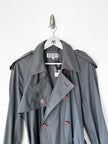 YVES SAINT LAURENT - 1980s LONG TRENCH COAT