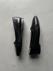 ISSEY MIYAKE - 1980s SCULPTURAL SQUARE TOE LOAFERS