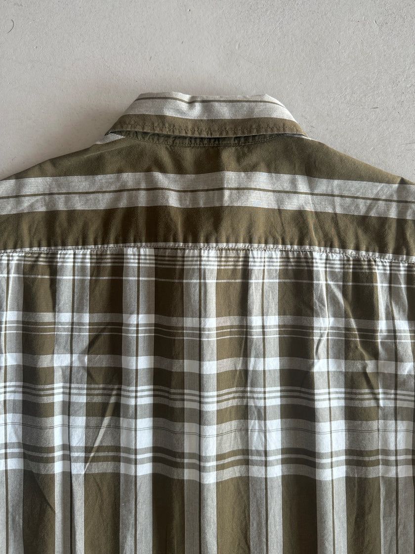 KENZO - 1990s ZIPPED HALF SLEEVE SHIRT