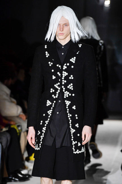 COMME DES GARÇONS HOMME - F/W 2024 LONG SHIRT WITH BUTTON EMBELLISHMENTS