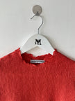 EMPORIO ARMANI - late 1980s PLEATED TEXTURE CROP FIT TOP