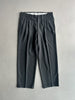 1990s FRONT PLEATS TAILORED TROUSERS WITH TURN UP HEMS