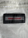 VERSACE - 1990s BOMBER JACKET WITH LEATHER PIPING