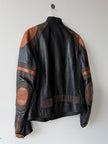 ANTONIO MARRAS - early 2000s PANELED LEATHER BIKER JACKET