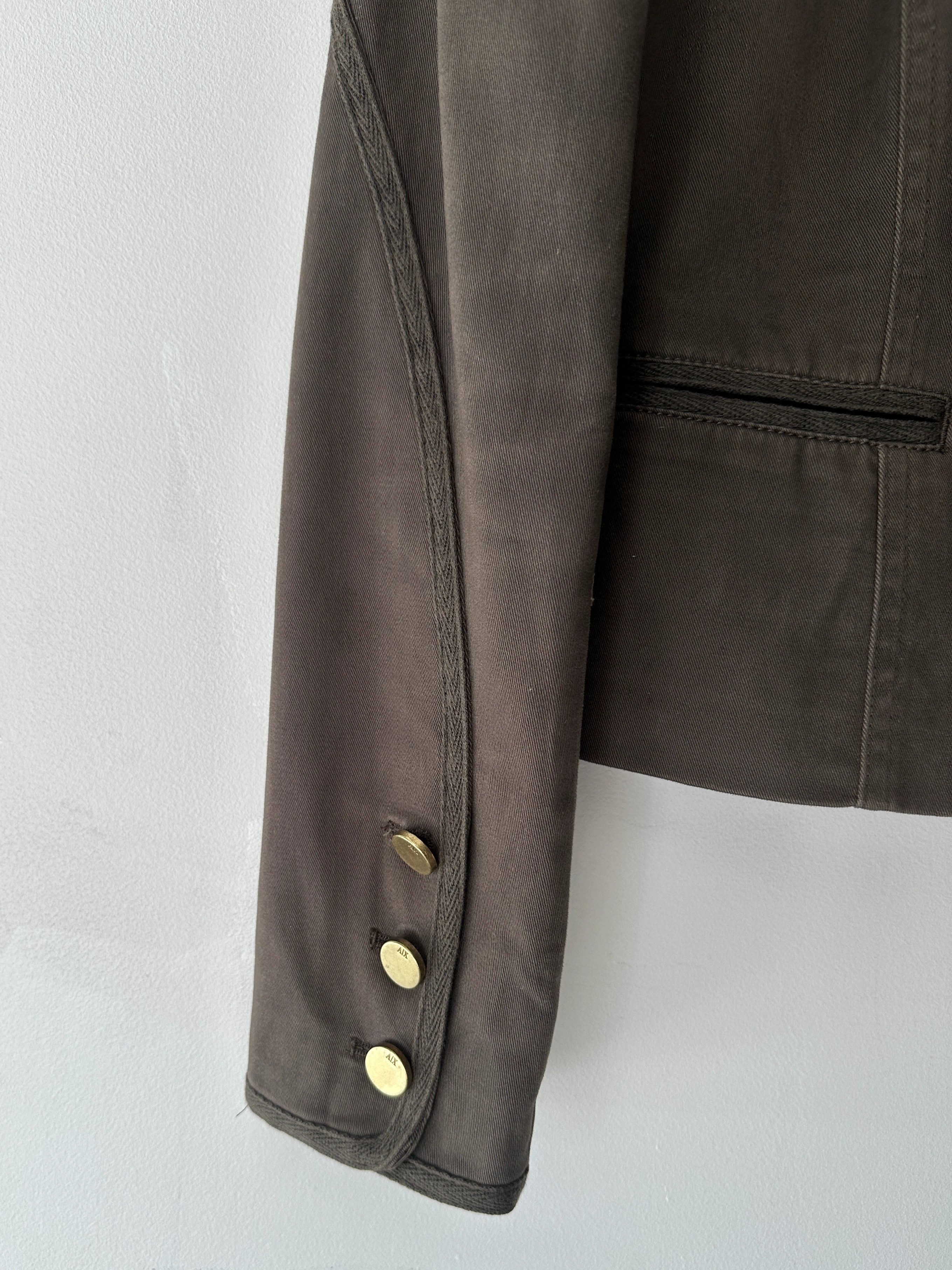 ARMANI - 2000s FITTED JACKET WITH RUFFLED FRONT