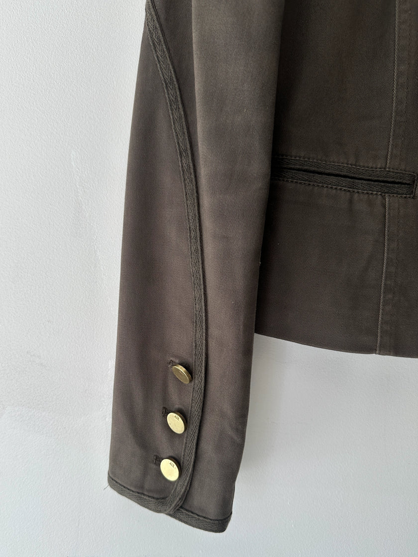 ARMANI - 2000s FITTED JACKET WITH RUFFLED FRONT