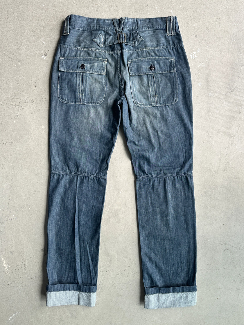 2000s RELAXED FIT WITH TURN UP HEM JEANS