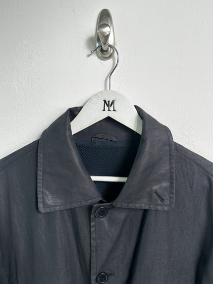 ITALIAN LABEL - 1990s COATED LINEN JACKET