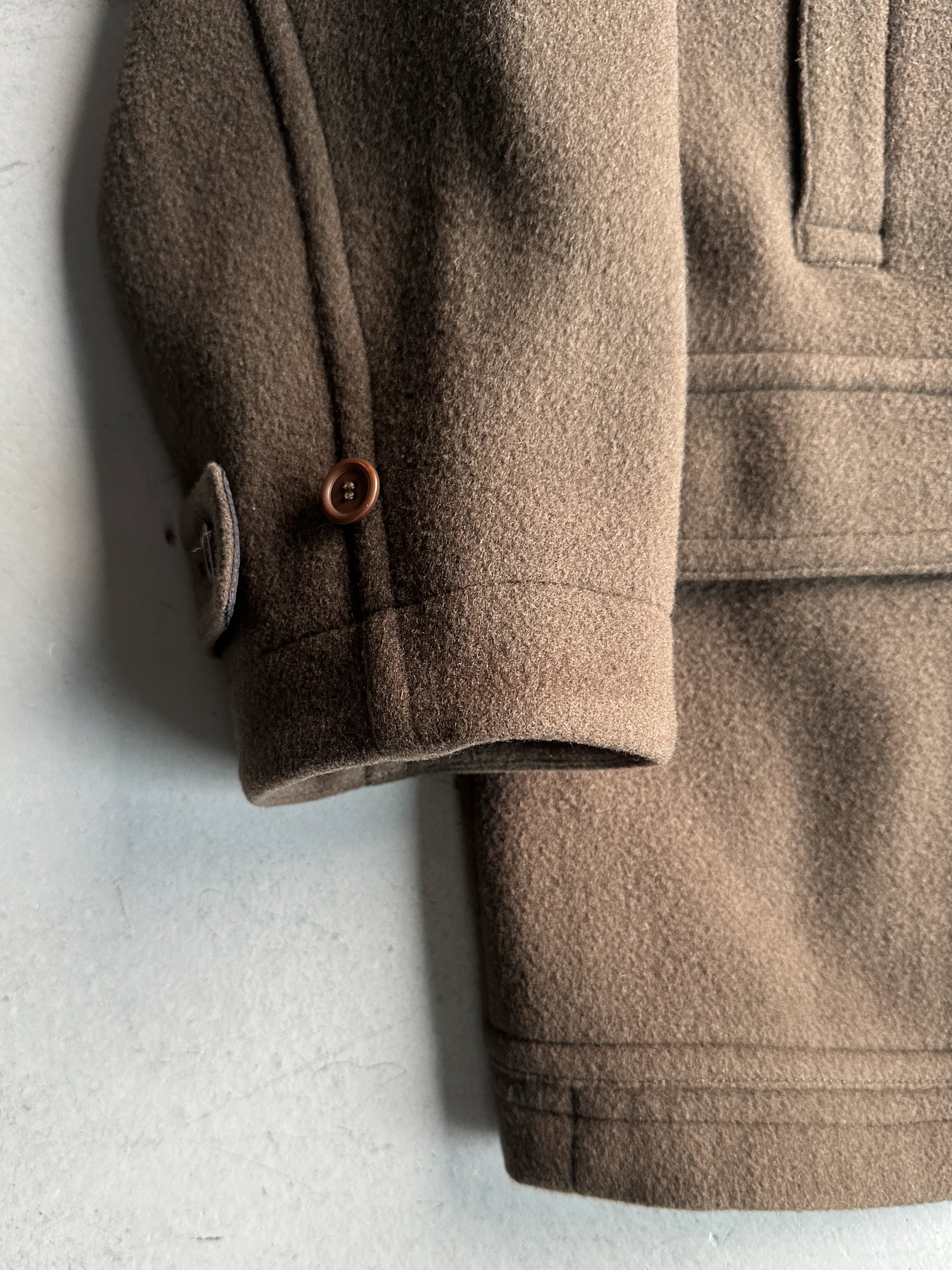 ISSEY MIYAKE MEN - F/W 1983 THREE WAYS COLLAR WOOL PEACOAT