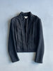 HELMUT LANG - early 2000s COLLARLESS BOXY FIT BLAZER