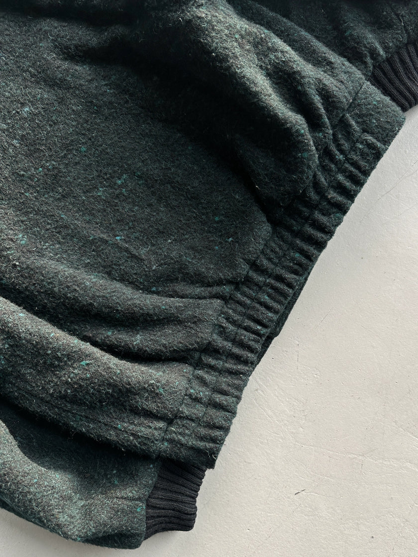 VALENTINO - 1980s BOXY FIT WOOL BOMBER JACKET