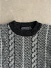 1990s JACQUARD KNIT ROUND NECK JUMPER