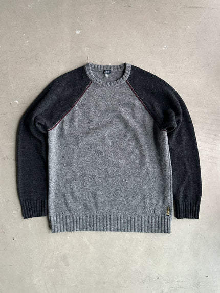 ARMANI JEANS - 1990s ROUND NECK KNIT JUMPER