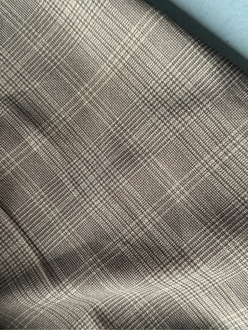 1990s CHECK STRAIGHT FIT TAILORED TROUSERS