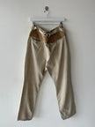 KAPITAL - 1990s LOW CROTCH  TROUSERS WITH WOVEN WAIST PANEL