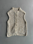 ITALIAN LABEL early 2000s KNITTED YARN ZIPPED VEST GILET