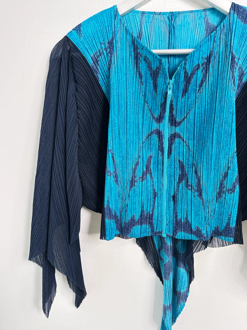 ISSEY MIYAKE PLEATS PLEASE - F/W 2013 CROPPED BUTTERFLY ZIPPED BOLERO
