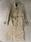 BURBERRYS - 1970s DOUBLE BREASTED LONG TRENCH COAT