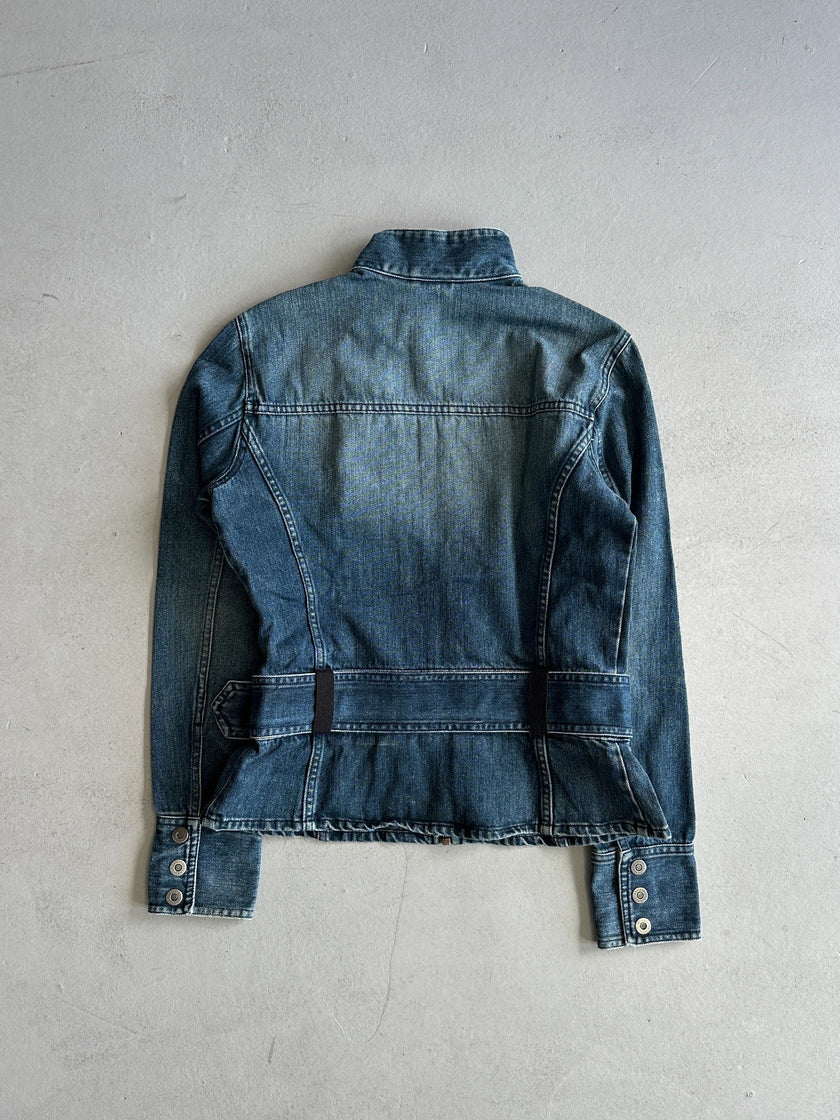 ARMANI EXCHANGE - 2000s BELTED DENIM JACKET
