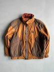 1980s ITALIAN LABEL PANELED PUFFER BOMBER JACKET