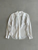 COMME DES GARÇONS - A/W 2010 RUFLLED FRONT SILKY LONG SLEEVE SHIRT