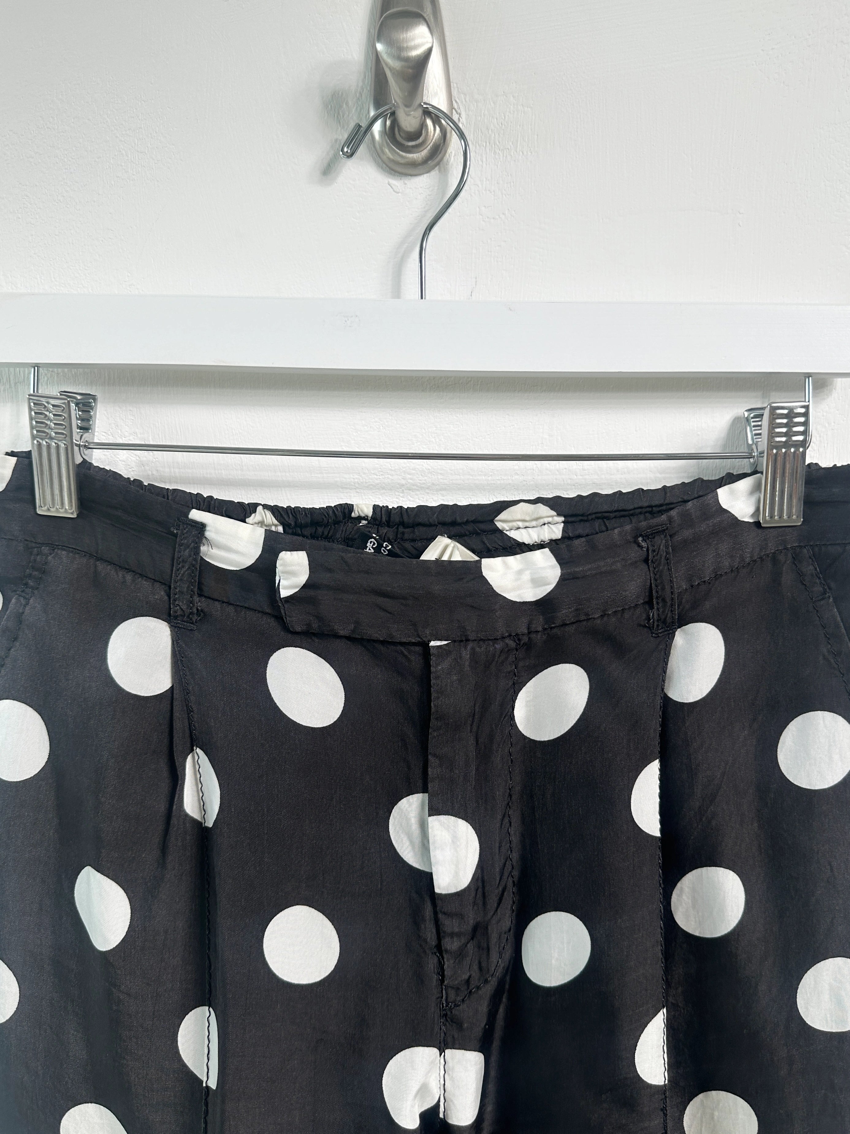 COMME DES GARÇONS - S/S 2005 POLKA DOT SATIN TROUSERS